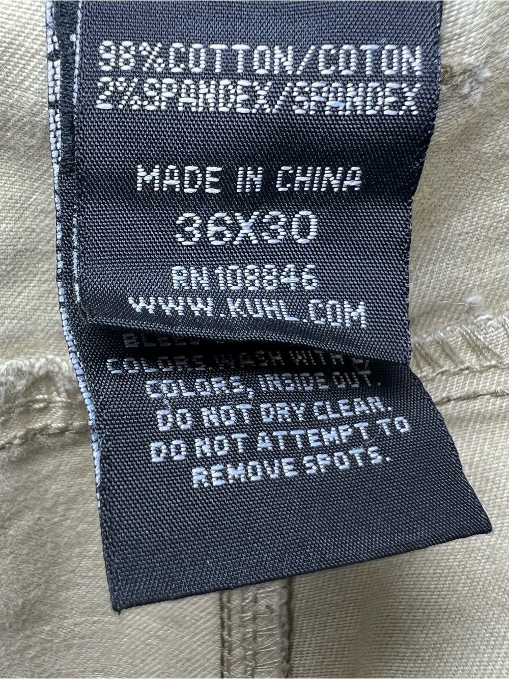 Kuhl Rydr olive green pants size 36X30 great condition - Picture 6 of 7